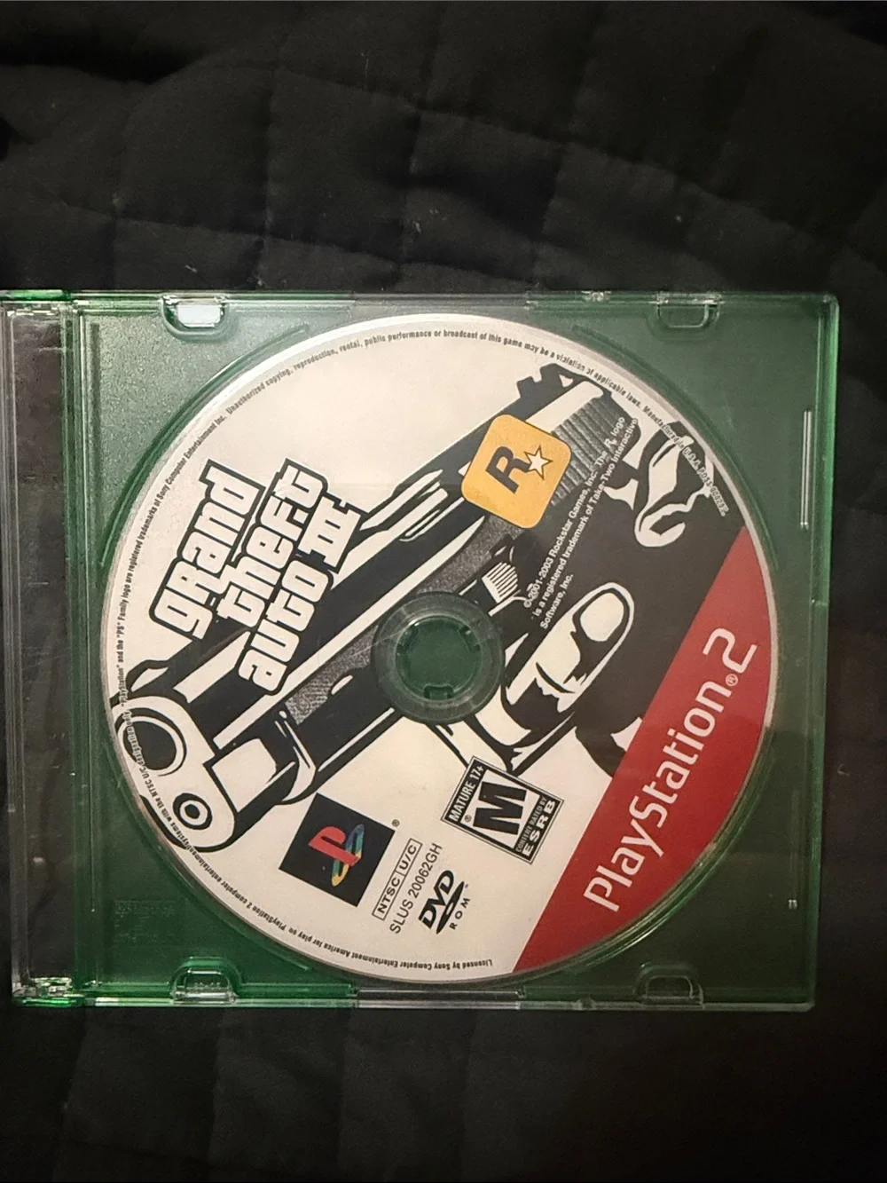 Sony PlayStation 2 Grand Theft Auto III Disc - White, Black & Red